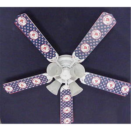 LIGHTITUP MLB Boston Red Sox Baseball Ceiling Fan 52 In. LI2543832